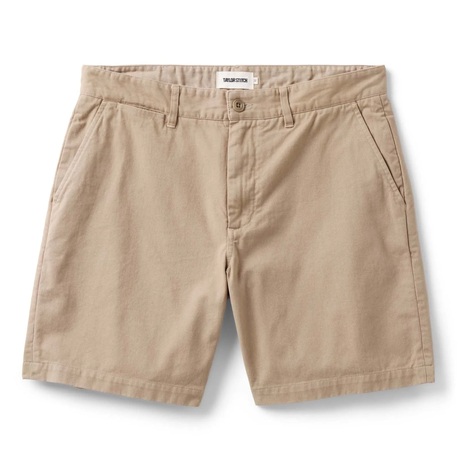 The Foundation Short | Organic Khaki | Taylor Stitch sold by Man Ready