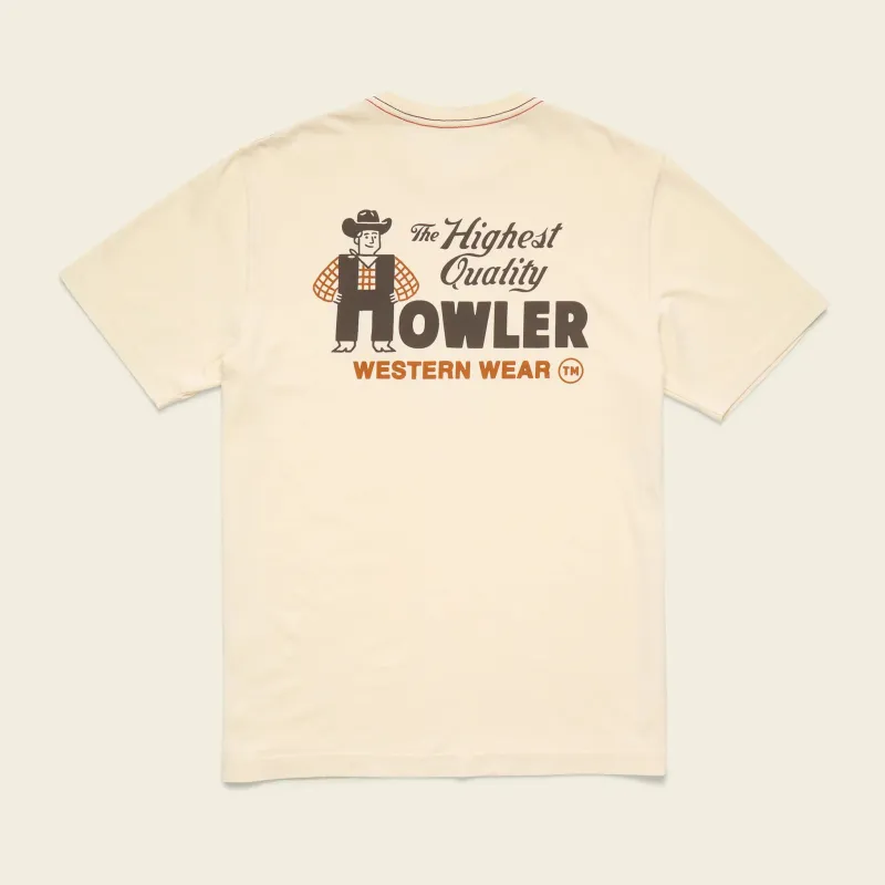 Howler Western Wear Tee | Natural | Howler Bros sold by Man Ready