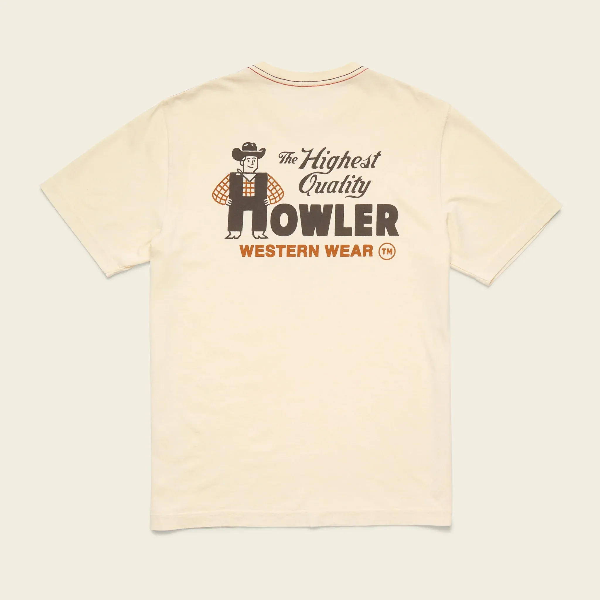 Howler Western Wear Tee | Natural | Howler Bros sold by Man Ready