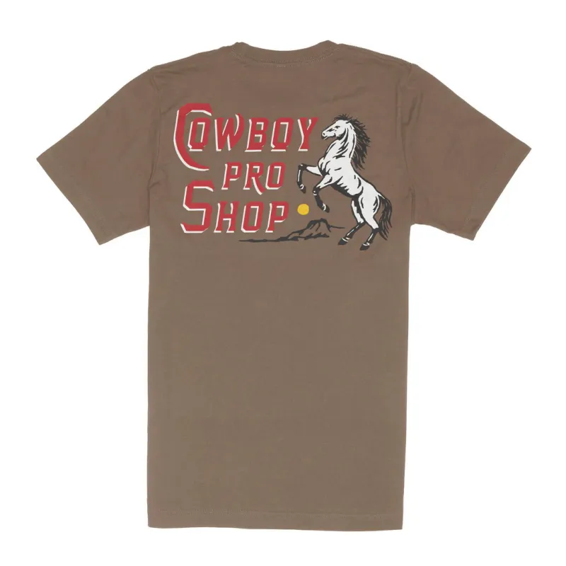 Cowboy Pro Shop Tee | Light Brown | Sendero Provisions Co sold by Man Ready