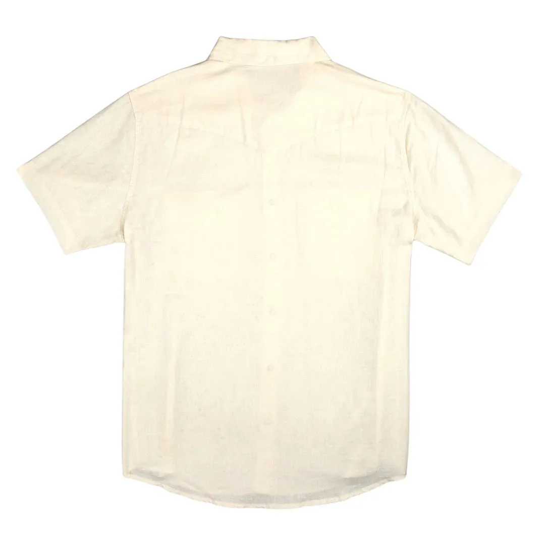 The Wyatt Pearl Snap S/S Solid Shirt | Antique White | Sendero Provisions Co sold by Man Ready product image thumbnail 2