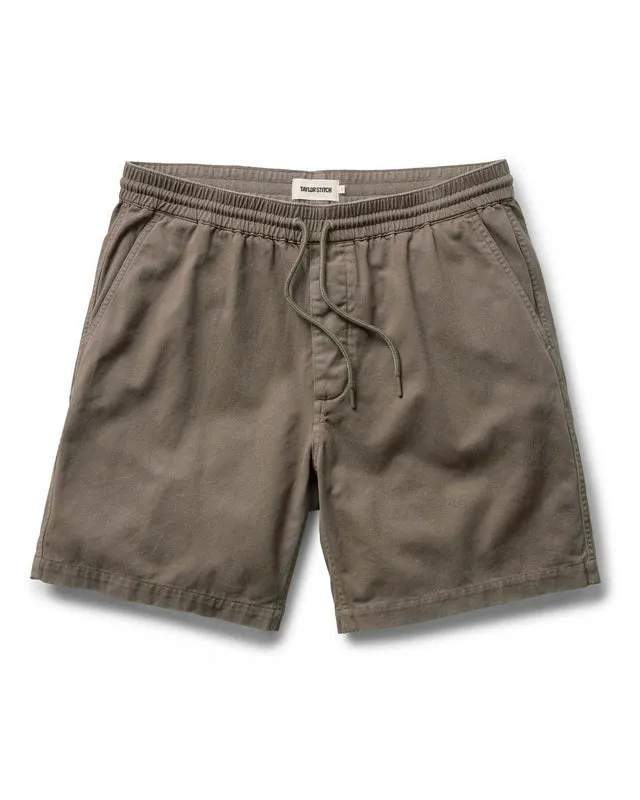 The Apres Short | Organic Espresso Foundation Twill | Taylor Stitch sold by Man Ready