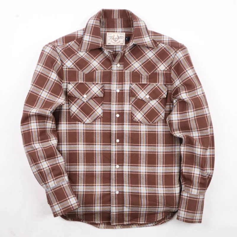 Western Scout Shirt | Brown Plaid | Freenote Cloth made by Freenote Cloth