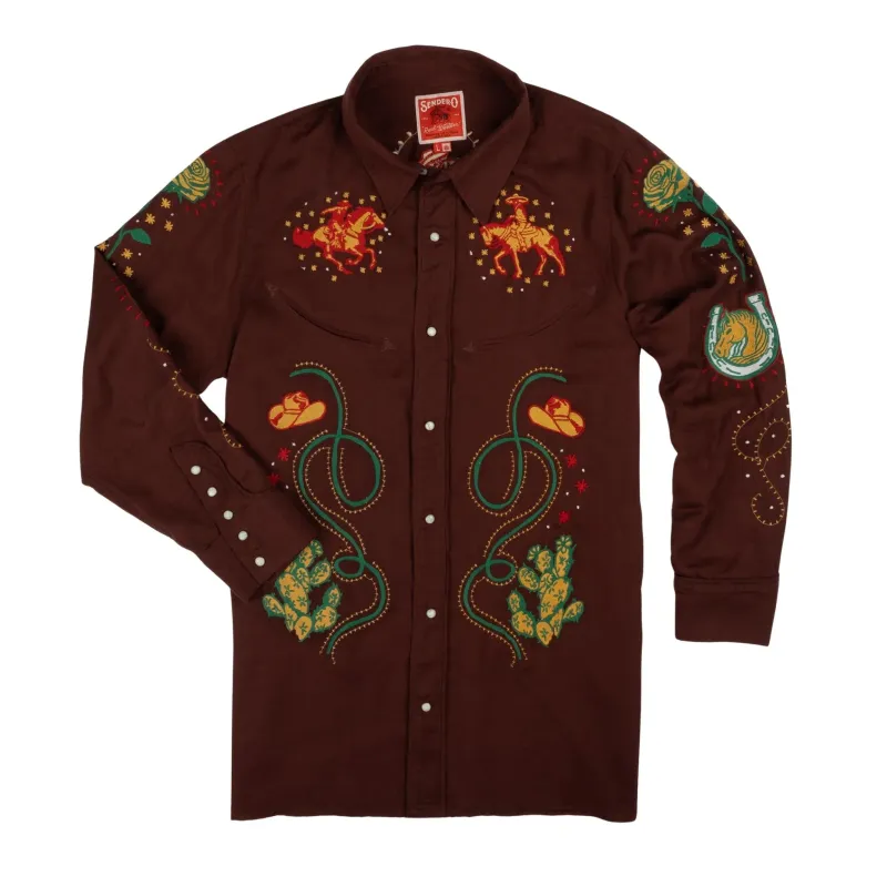Show Pony Embroidered Western L/S Pearl Snap Shirt | Sendero Provisions Co made by Sendero Provisions CO