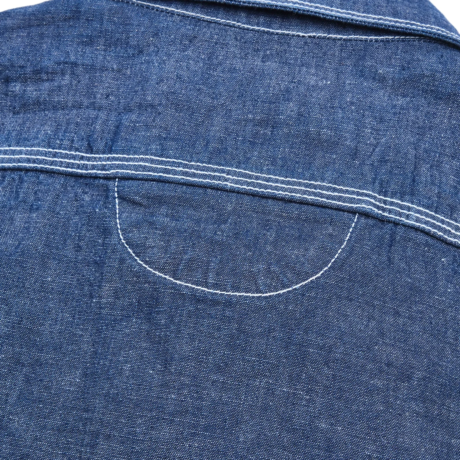 Lambert Shirt | Slate Chambray | Freenote Cloth sold by Man Ready product image thumbnail 5