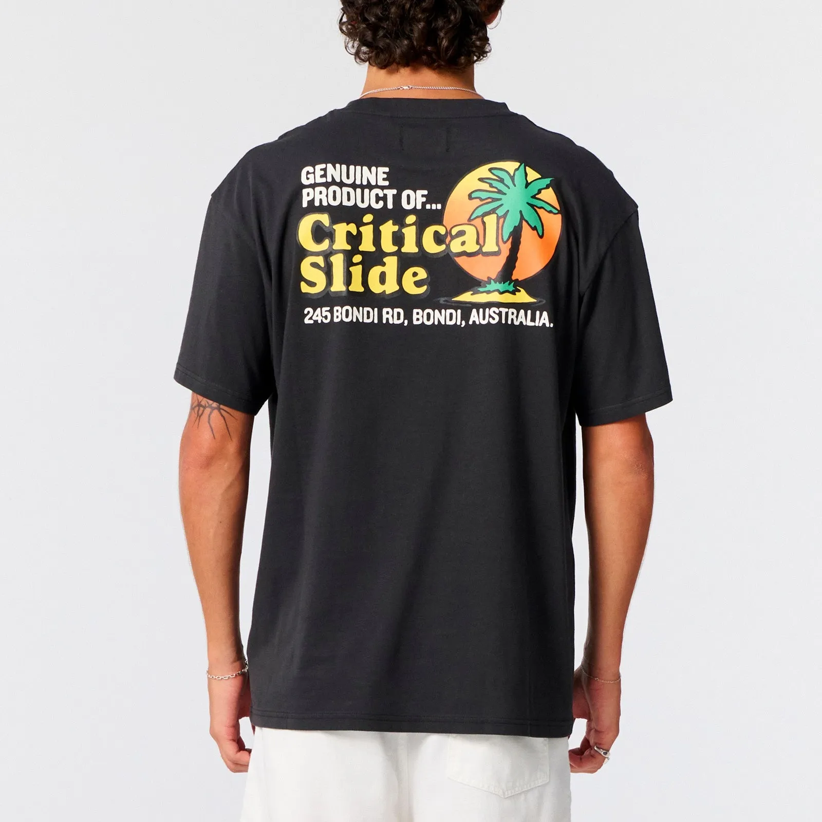 Oasis Tee | Vintage Black | Critical Slide sold by Man Ready