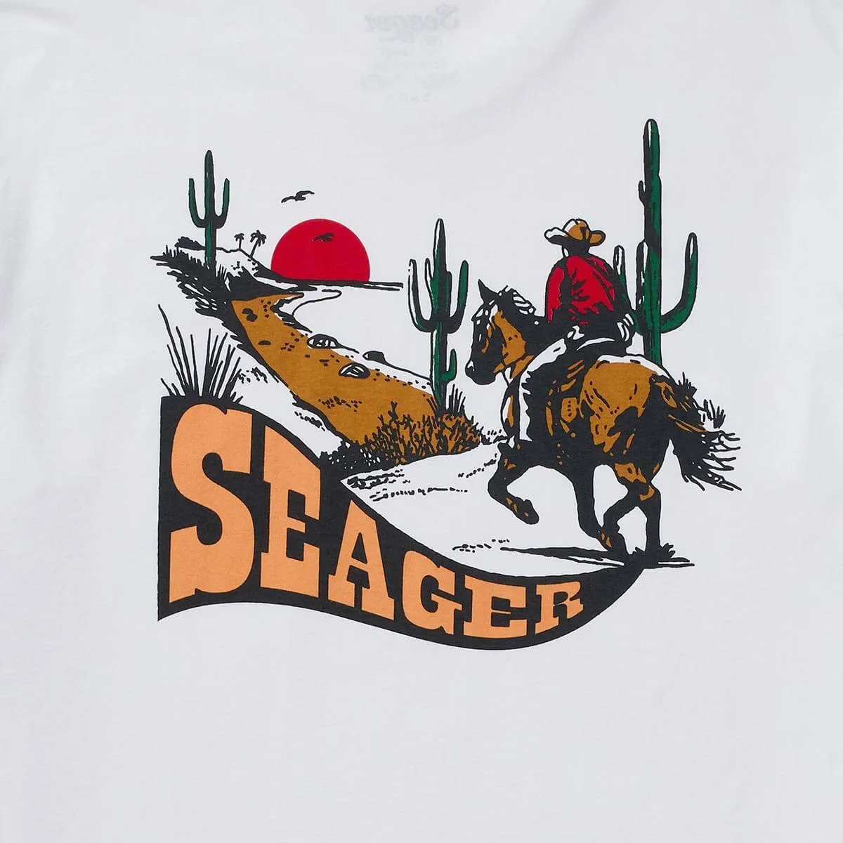 Long Ride Tee | White | Seager Co. sold by Man Ready product image thumbnail 3
