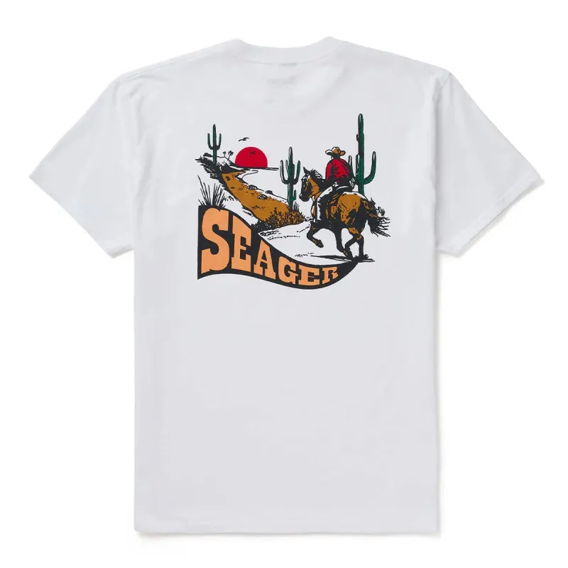 Long Ride Tee | White | Seager Co. made by Seager