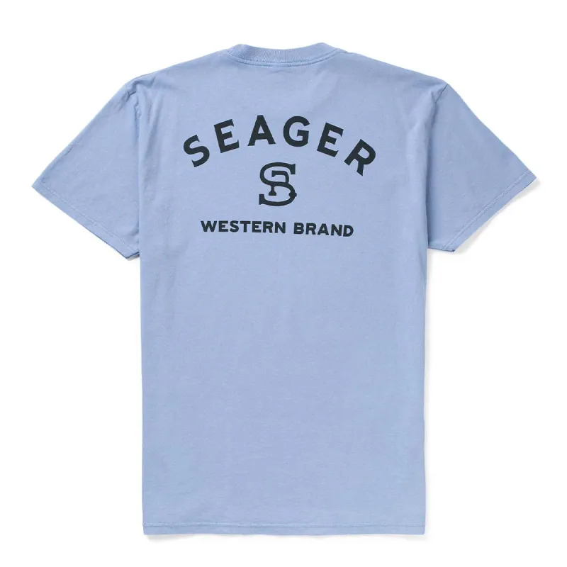 Branded Tee | Faded Denim | Seager Co. made by Seager