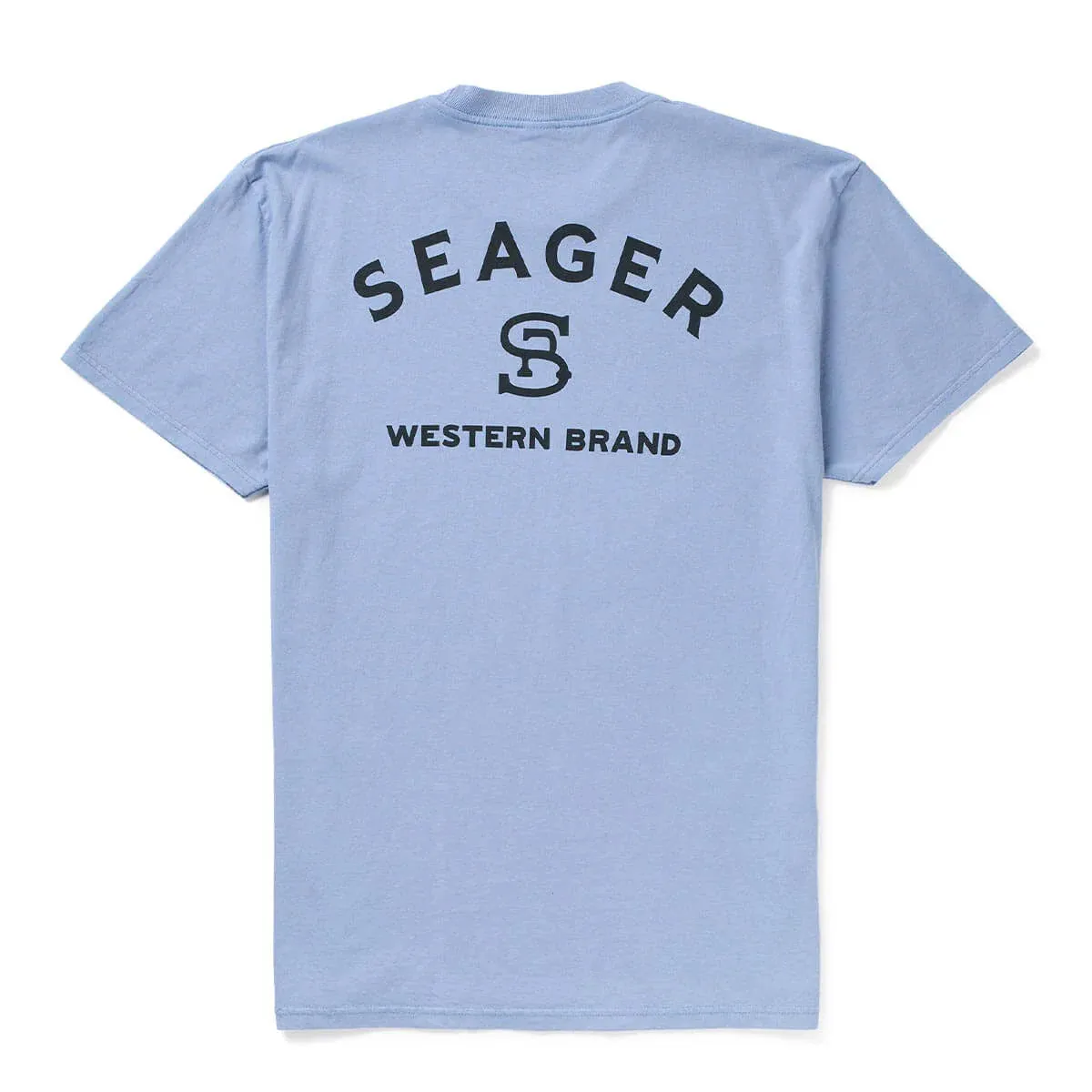 Branded Tee | Faded Denim | Seager Co. sold by Man Ready