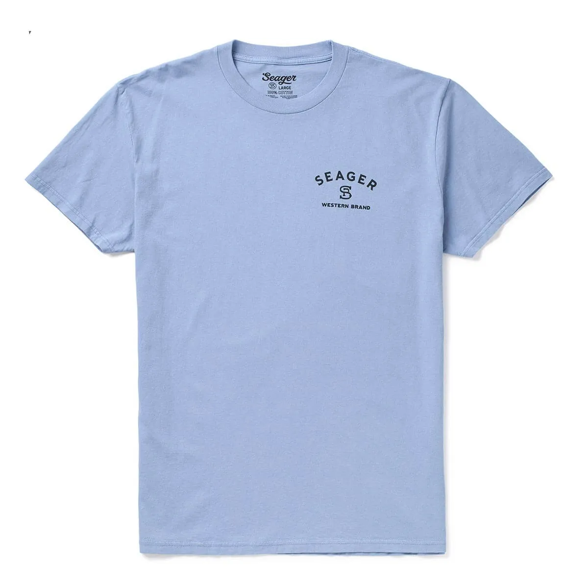 Branded Tee | Faded Denim | Seager Co. sold by Man Ready product image thumbnail 2