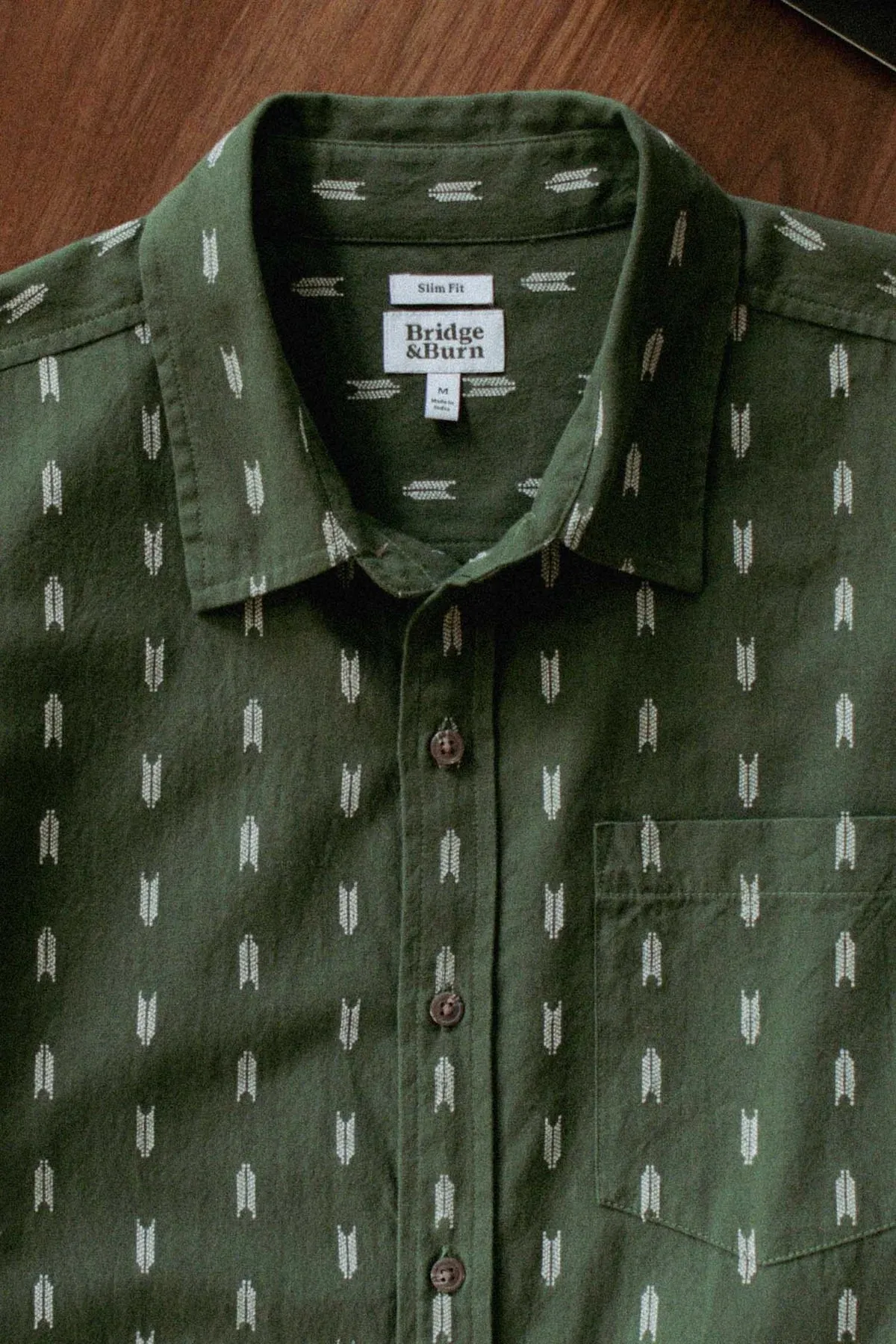 Harbor Slim Shirt | Thyme Arrows | Bridge & Burn sold by Man Ready product image thumbnail 2