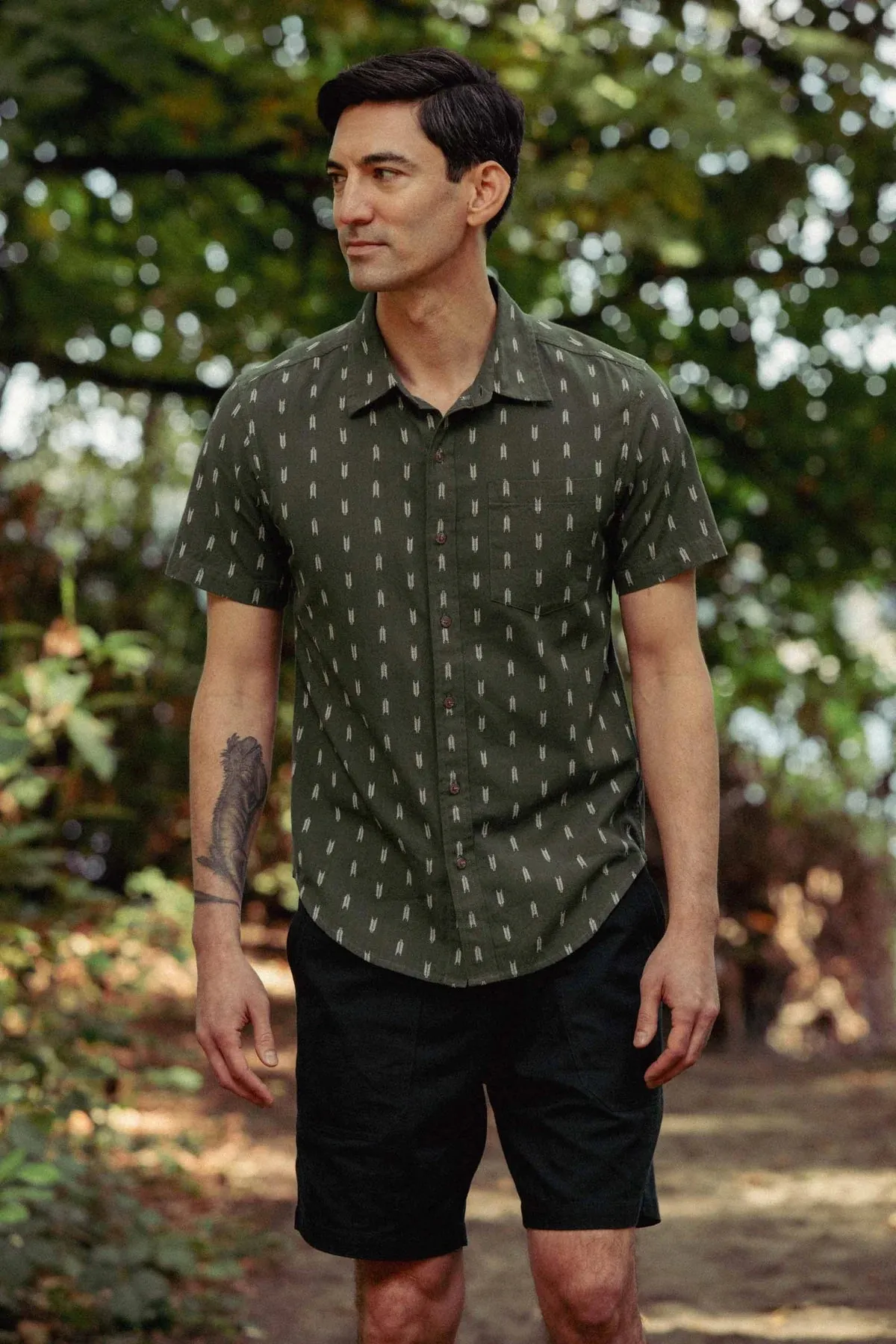 Harbor Slim Shirt | Thyme Arrows | Bridge & Burn sold by Man Ready product image thumbnail 3