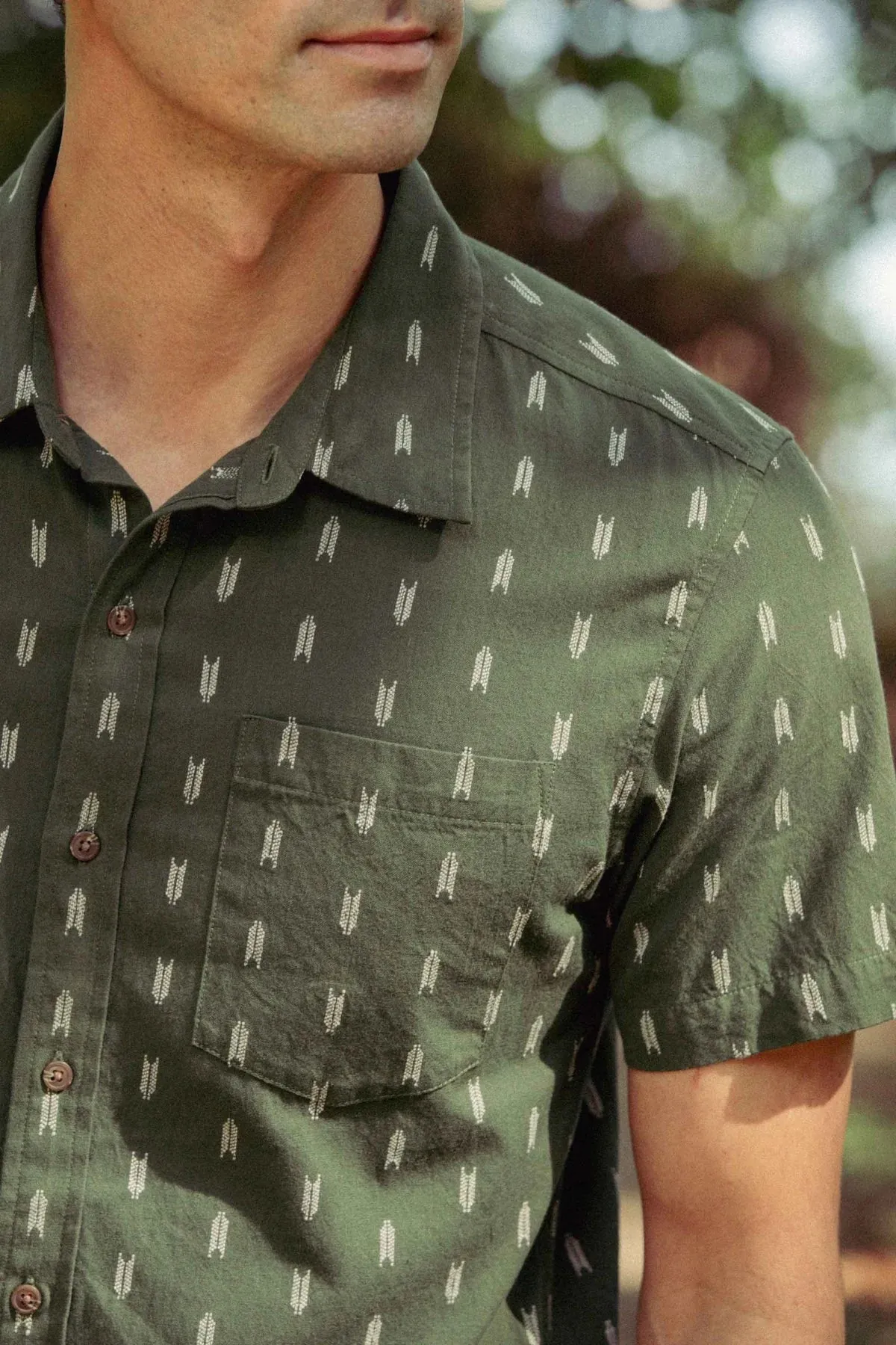 Harbor Slim Shirt | Thyme Arrows | Bridge & Burn sold by Man Ready product image thumbnail 4