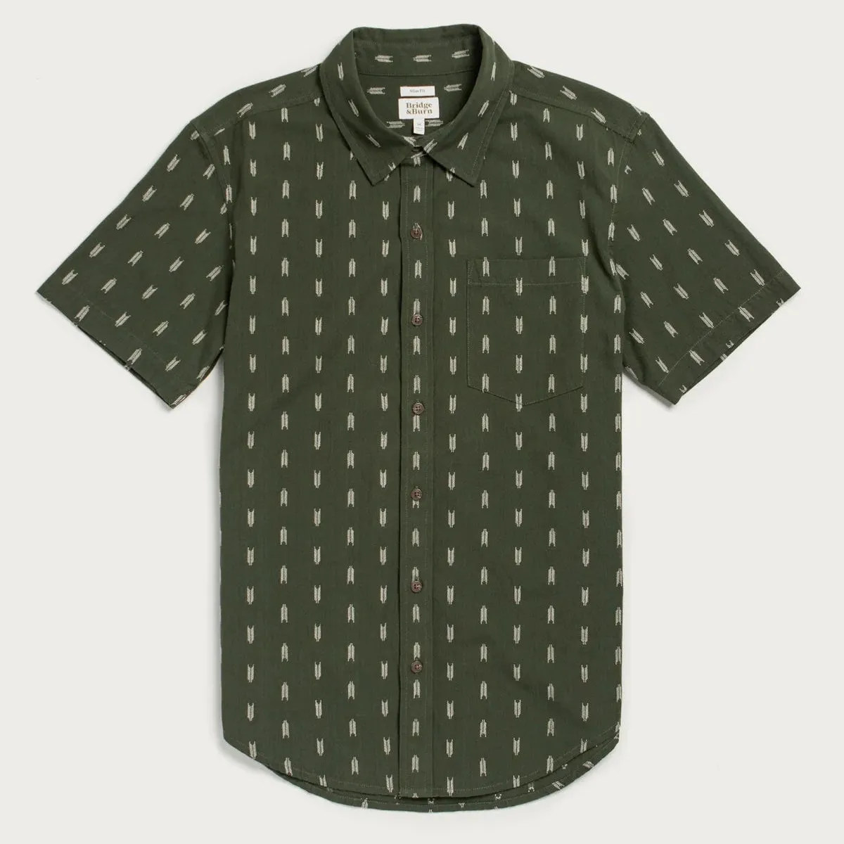Harbor Slim Shirt | Thyme Arrows | Bridge & Burn sold by Man Ready