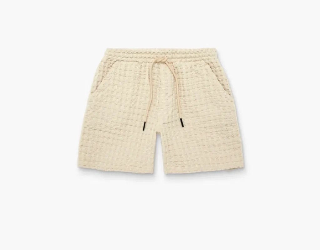 Ecru Porto Waffle Shorts | OAS Company made by OAS