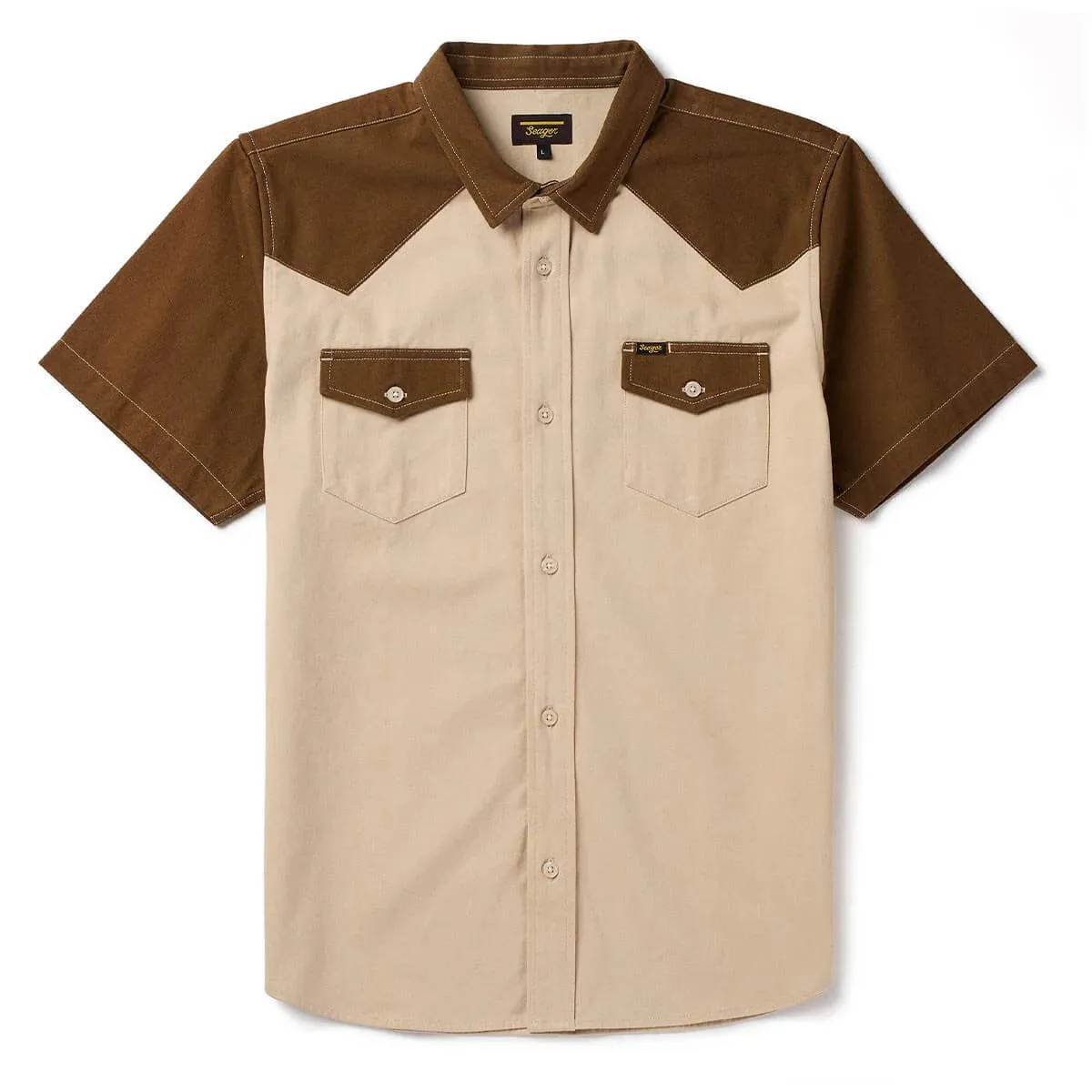 Amarillo S/S Shirt | Tan Vintage | Seager Co. sold by Man Ready