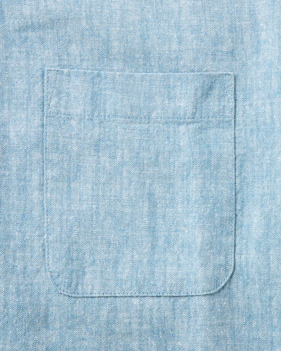 The Short Sleeve California | Sky Hemp | Taylor Stitch sold by Man Ready product image thumbnail 5