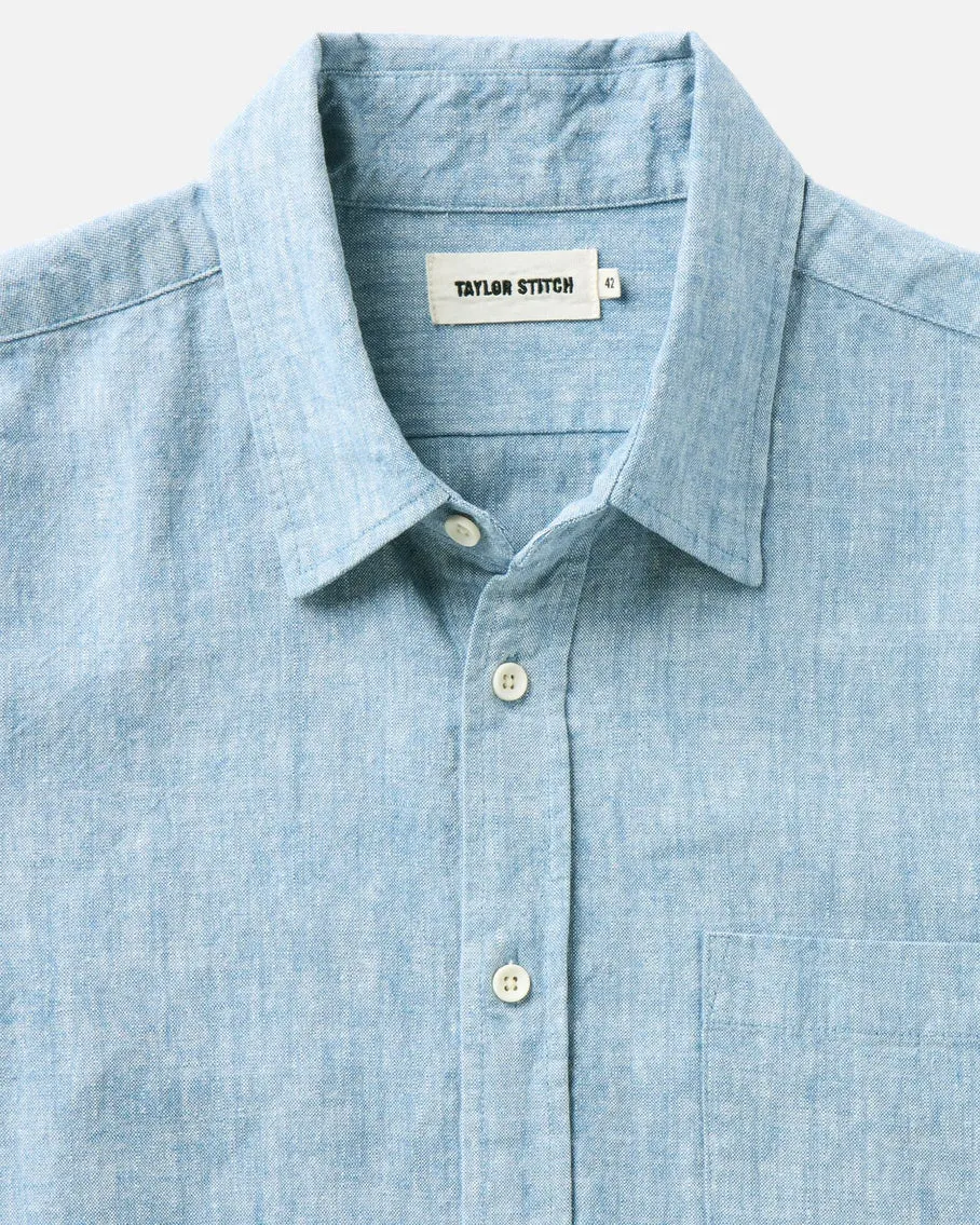 The Short Sleeve California | Sky Hemp | Taylor Stitch sold by Man Ready product image thumbnail 3
