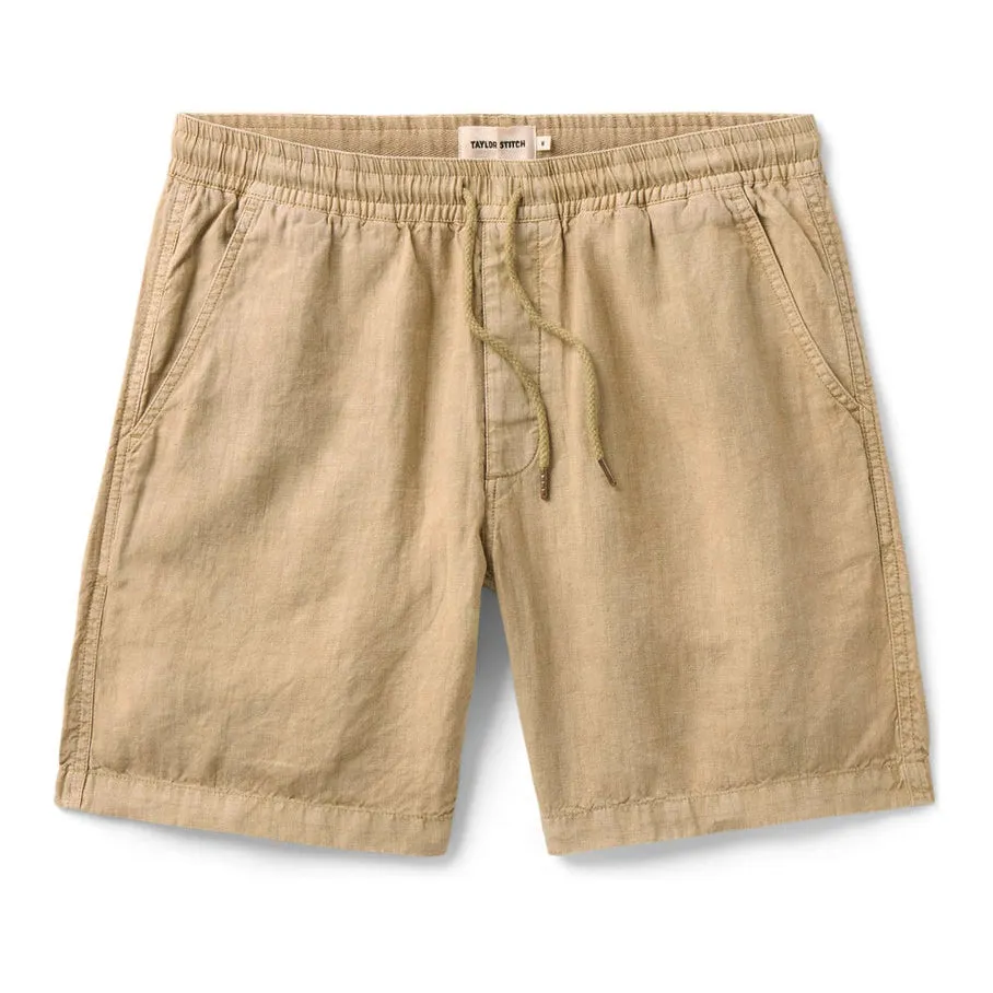 The Apres Short | Field Khaki Hemp | Taylor Stitch sold by Man Ready