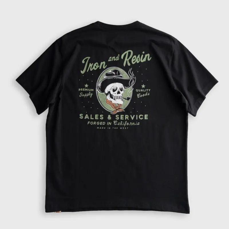 Old Cowboy Pocket Tee | Black | Iron & Resin made by Man Ready