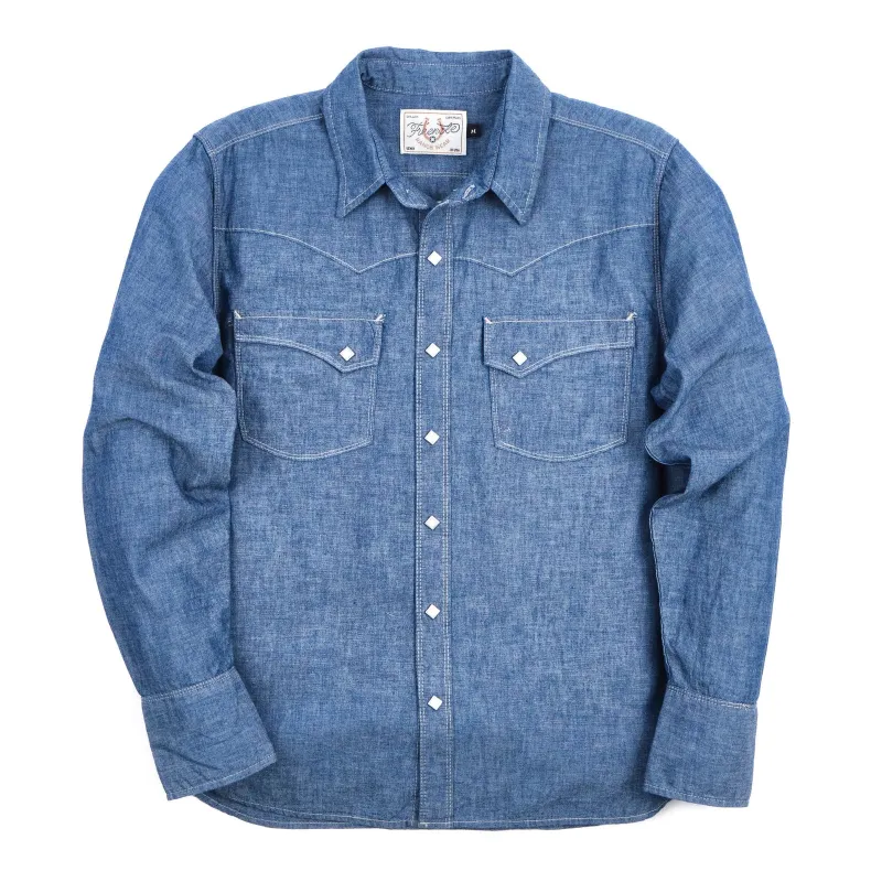 Calico Shirt | Dusty Blue | Freenote Cloth made by Freenote Cloth