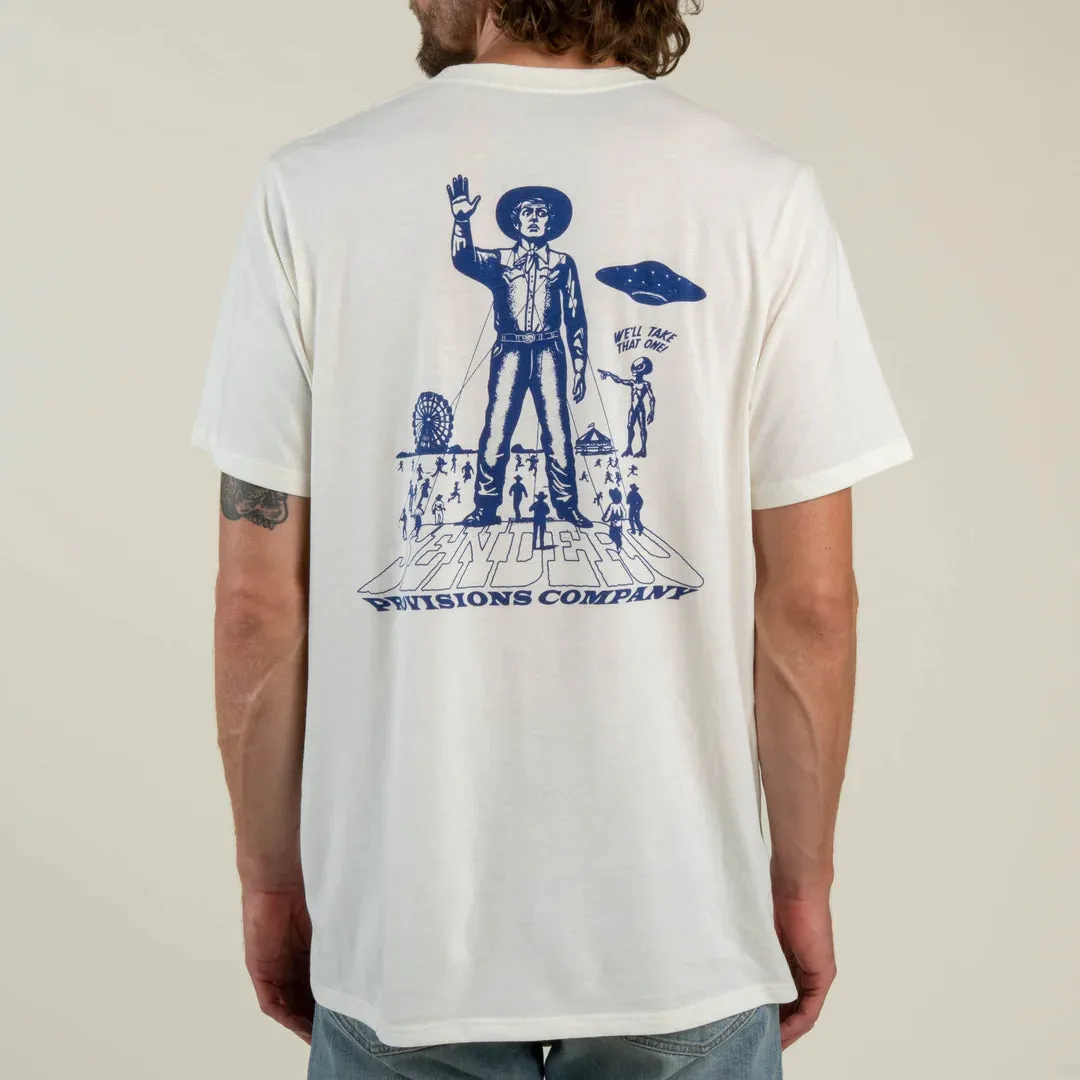 Cowboy Lift Off Tee | Vintage White | Sendero Provisions Co sold by Man Ready