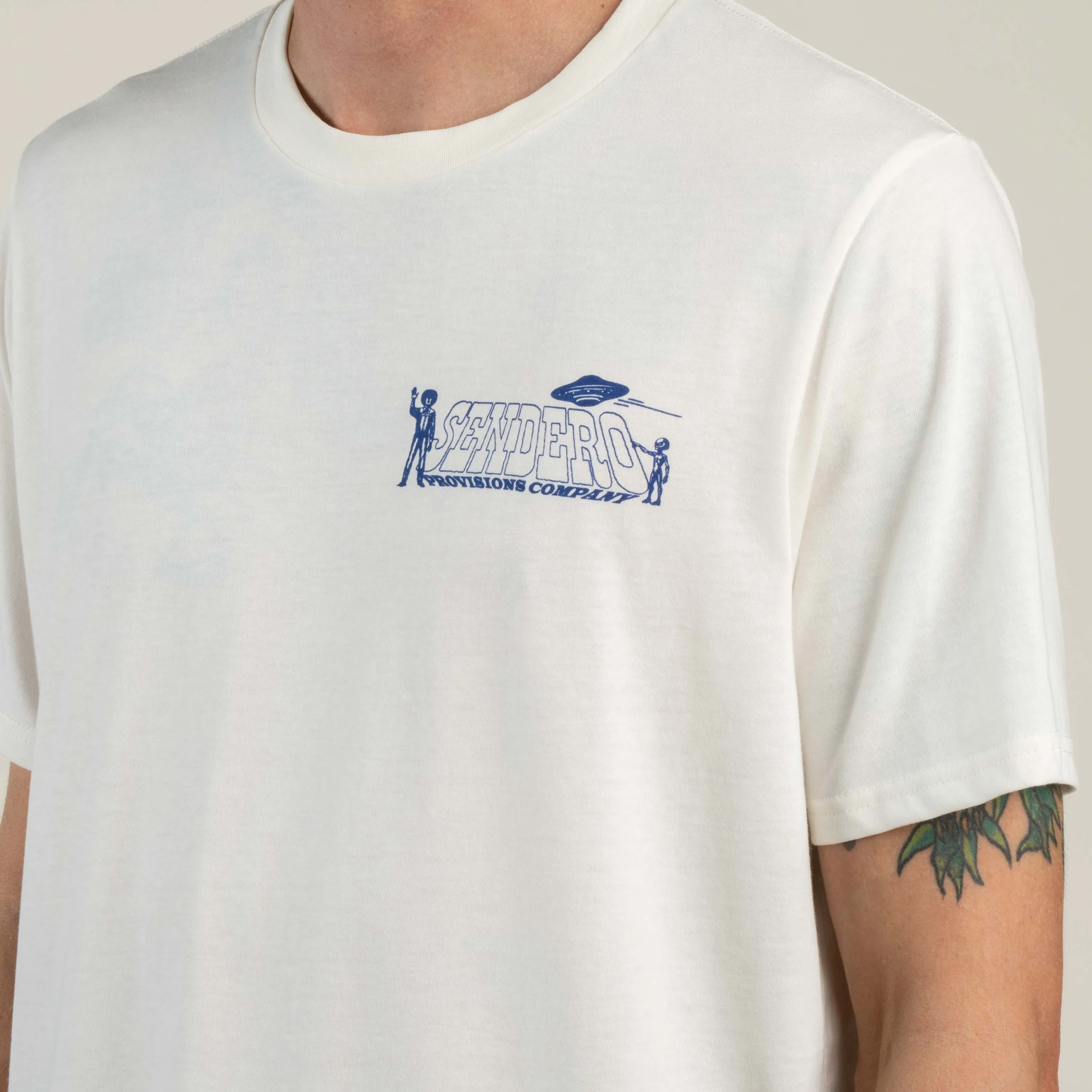 Cowboy Lift Off Tee | Vintage White | Sendero Provisions Co sold by Man Ready product image thumbnail 2
