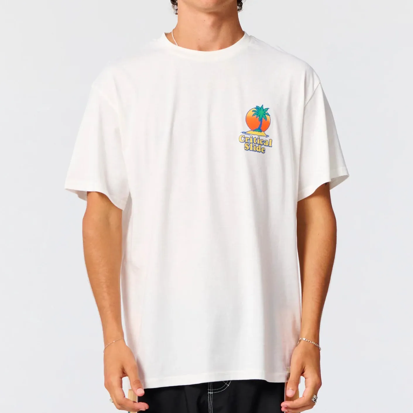 Oasis Tee | Vintage White | Critical Slide sold by Man Ready product image thumbnail 2