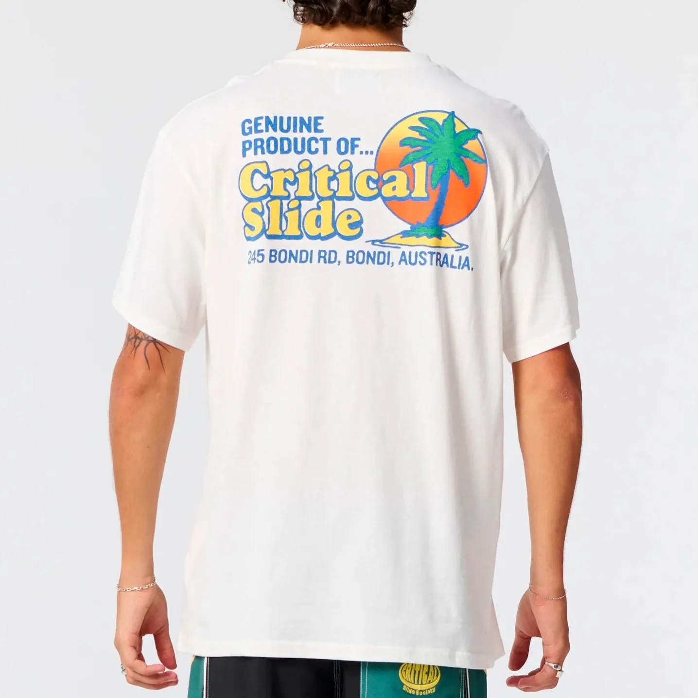 Oasis Tee | Vintage White | Critical Slide sold by Man Ready