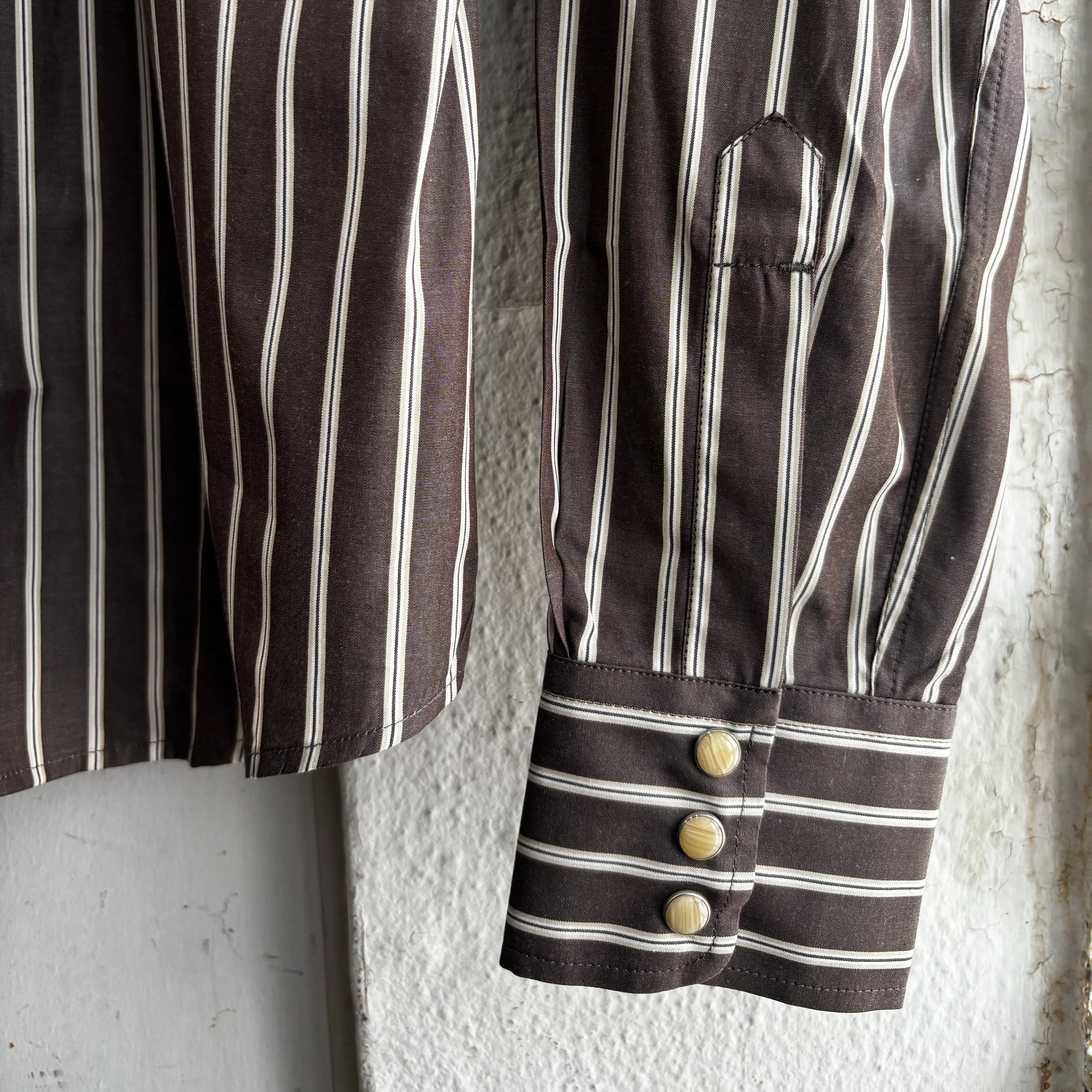 H. West Shirt | Brown & Beige | Indigofera sold by Man Ready product image thumbnail 2