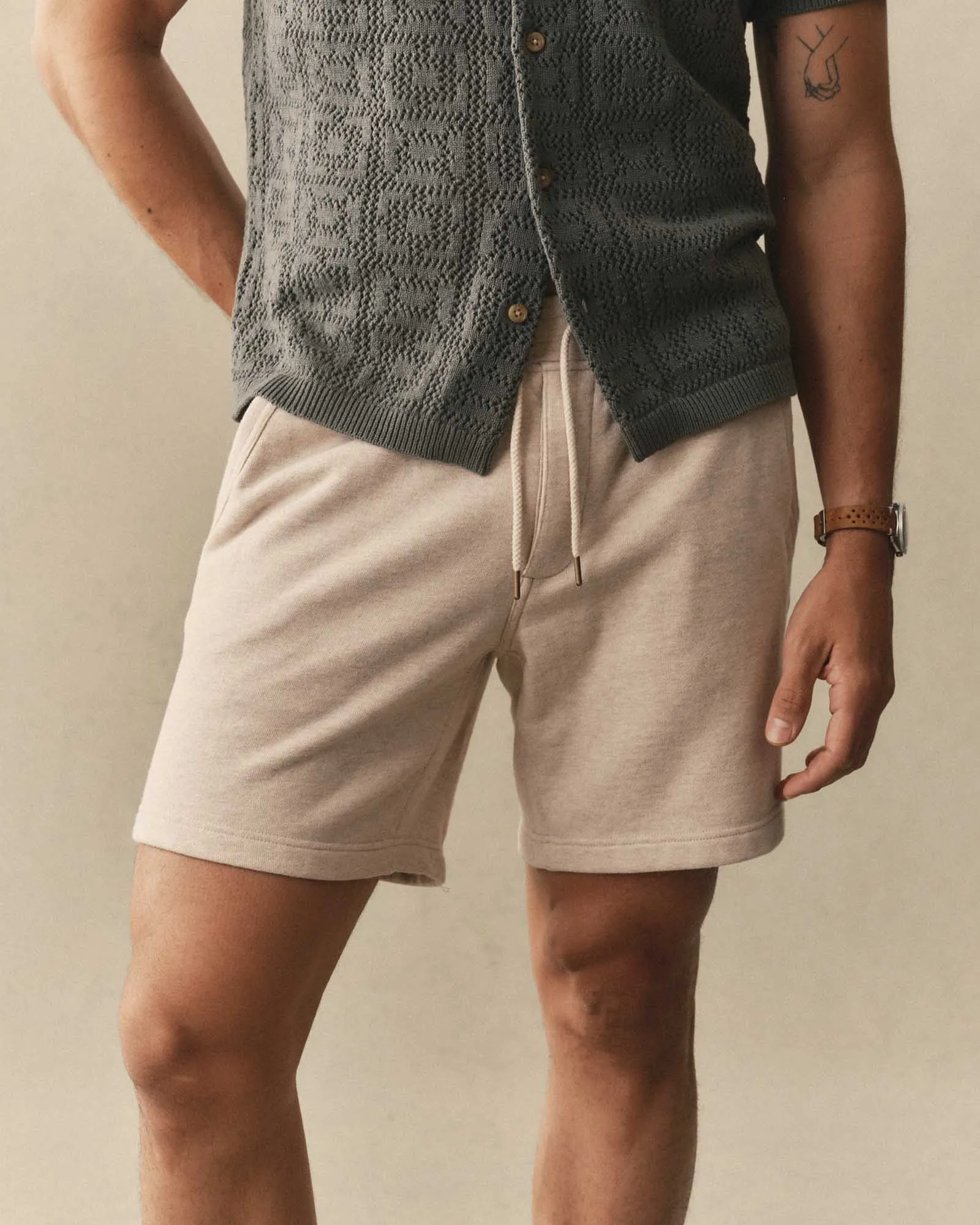 The Sunset Short | Heather Oat Terry | Taylor Stitch sold by Man Ready product image thumbnail 2