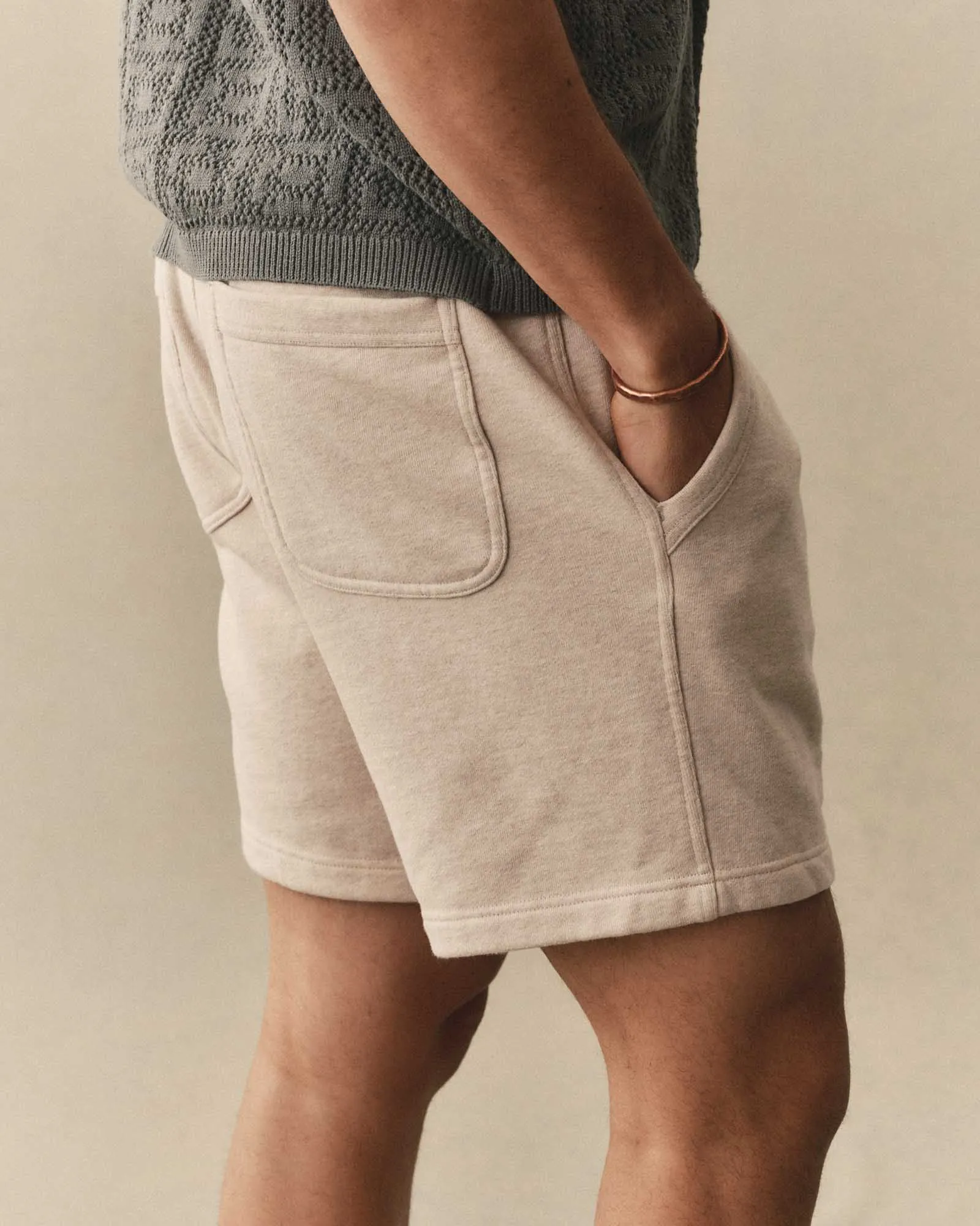 The Sunset Short | Heather Oat Terry | Taylor Stitch sold by Man Ready product image thumbnail 3