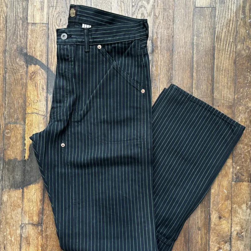 Wendell Pants | Viridescent Stripe | Indigofera made by Indigofera