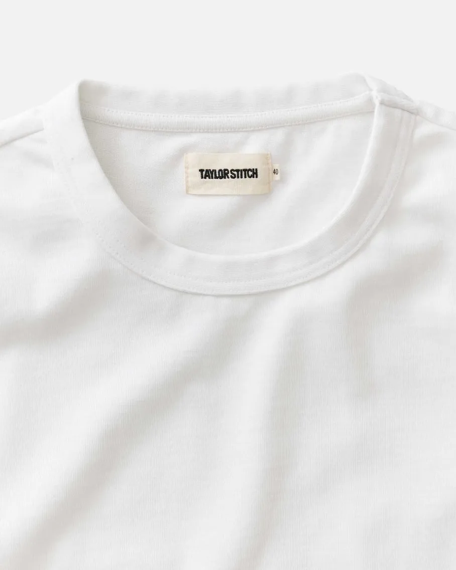 The Organic Cotton Shop Tee | Vintage White | Taylor Stitch sold by Man Ready product image thumbnail 3