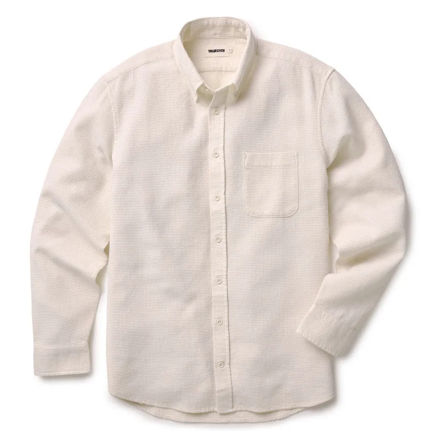 The Jack | Vintage White Waffle | Taylor Stitch sold by Man Ready