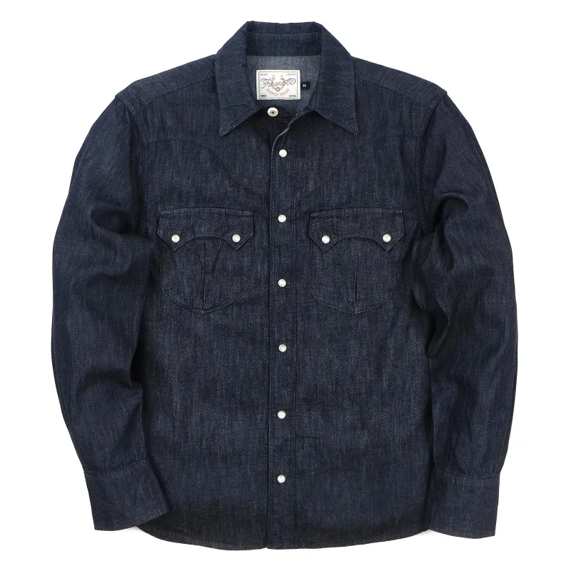 Sinclair Shirt | 6 oz Blue Denim | Freenote Cloth made by Freenote Cloth