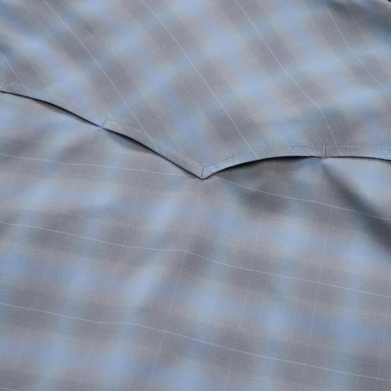 H Bar B Tech Longsleeve | Kent Plaid : Tradewinds | Howler Bros sold by Man Ready product image thumbnail 4