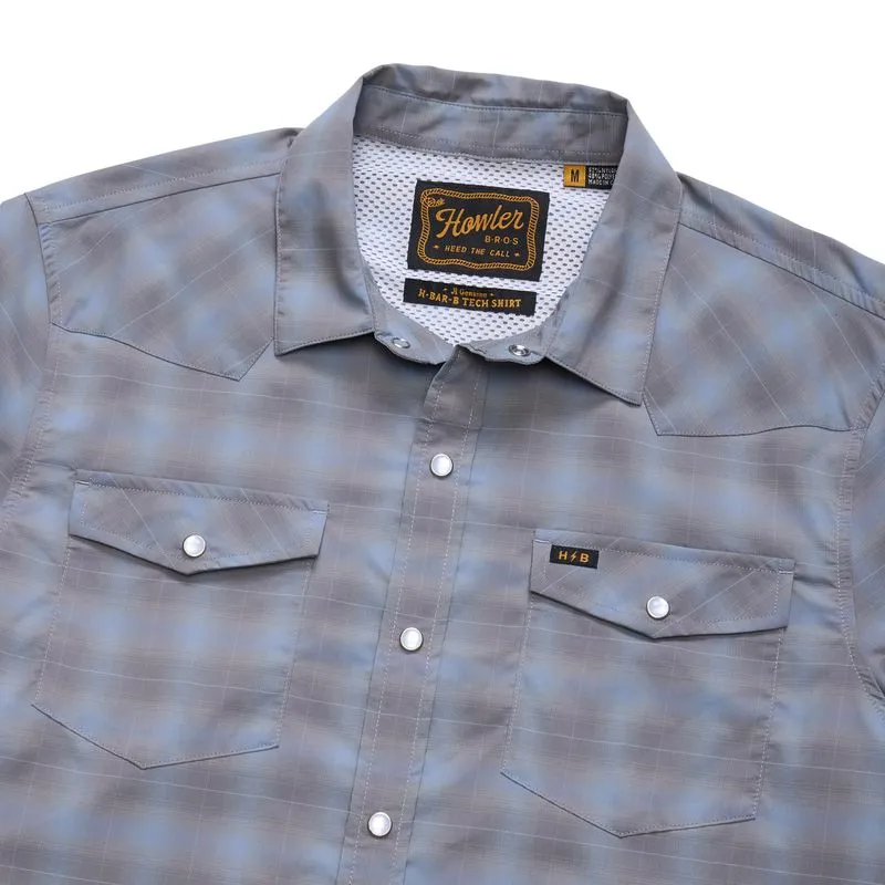 H Bar B Tech Longsleeve | Kent Plaid : Tradewinds | Howler Bros sold by Man Ready product image thumbnail 2