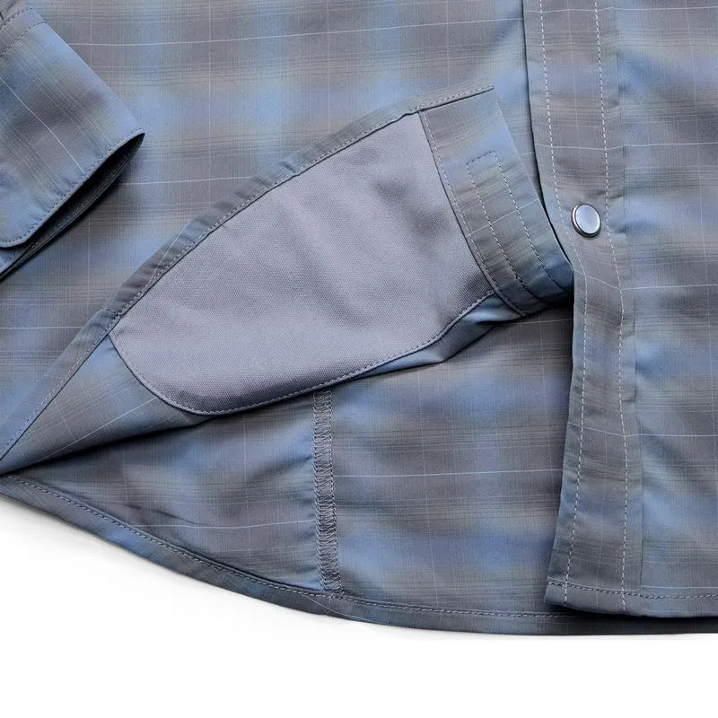 H Bar B Tech Longsleeve | Kent Plaid : Tradewinds | Howler Bros sold by Man Ready product image thumbnail 3