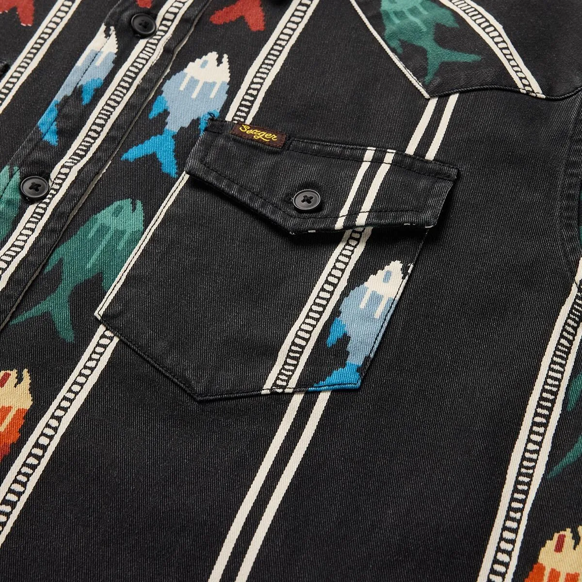 Amarillo S/S Shirt | Upstream Black | Seager Co. sold by Man Ready product image thumbnail 4