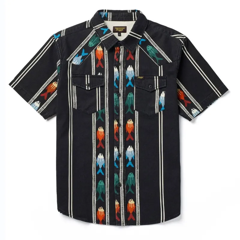 Amarillo S/S Shirt | Upstream Black | Seager Co. made by Seager