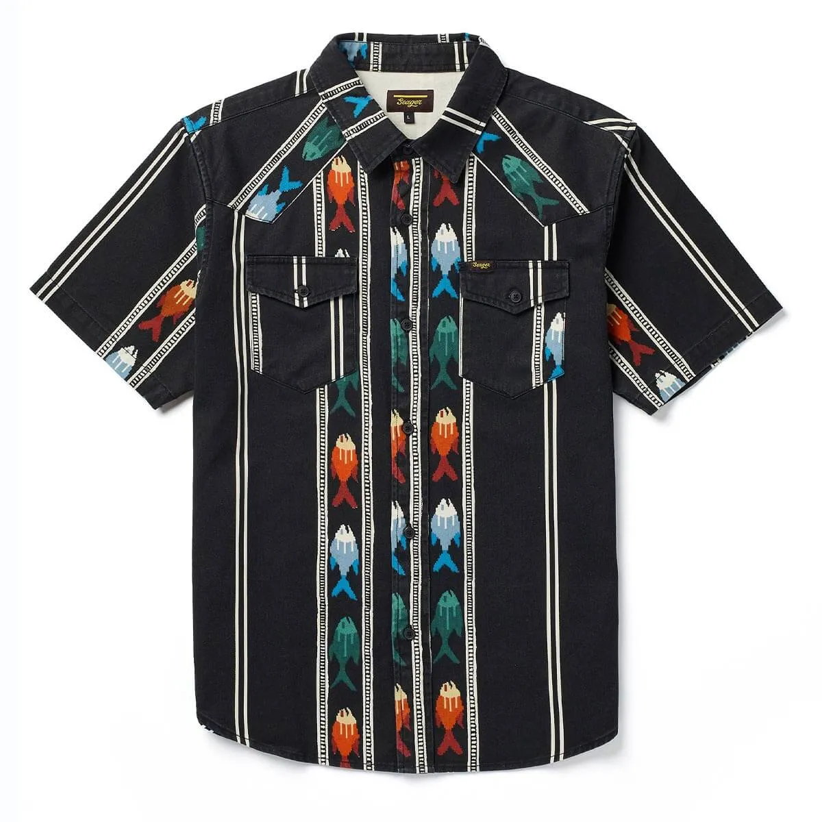 Amarillo S/S Shirt | Upstream Black | Seager Co. sold by Man Ready
