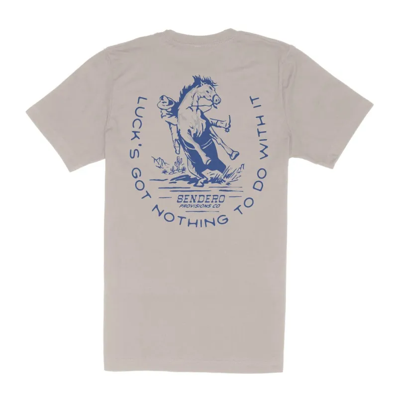 No Luck Tee | Sand | Sendero Provisions Co made by Sendero Provisions CO