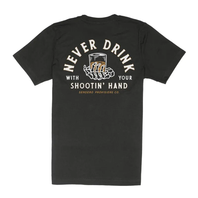 Shootin' Hand Tee | Black | Sendero Provisions Co made by Sendero Provisions CO
