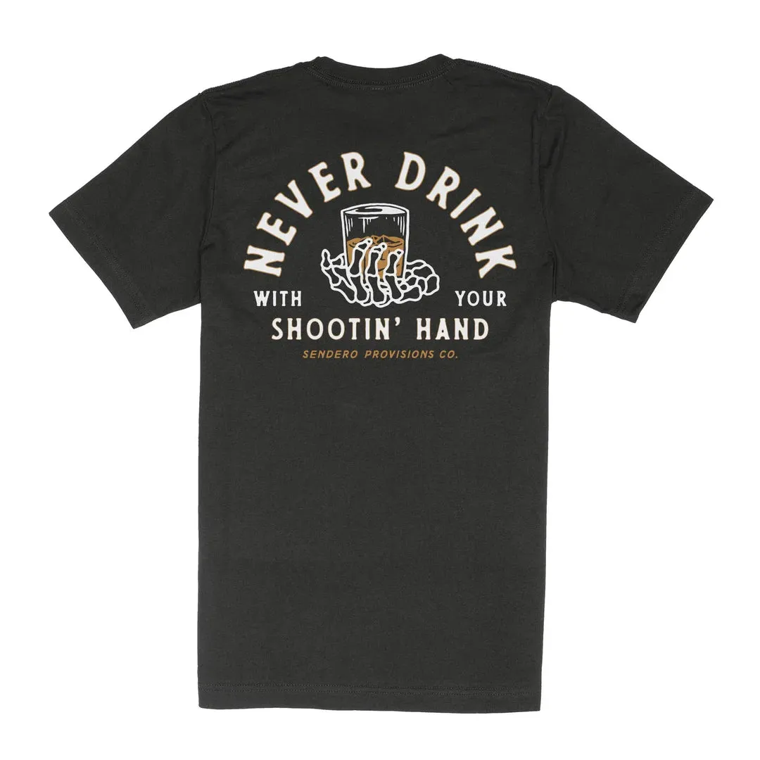 Shootin' Hand Tee | Black | Sendero Provisions Co sold by Man Ready