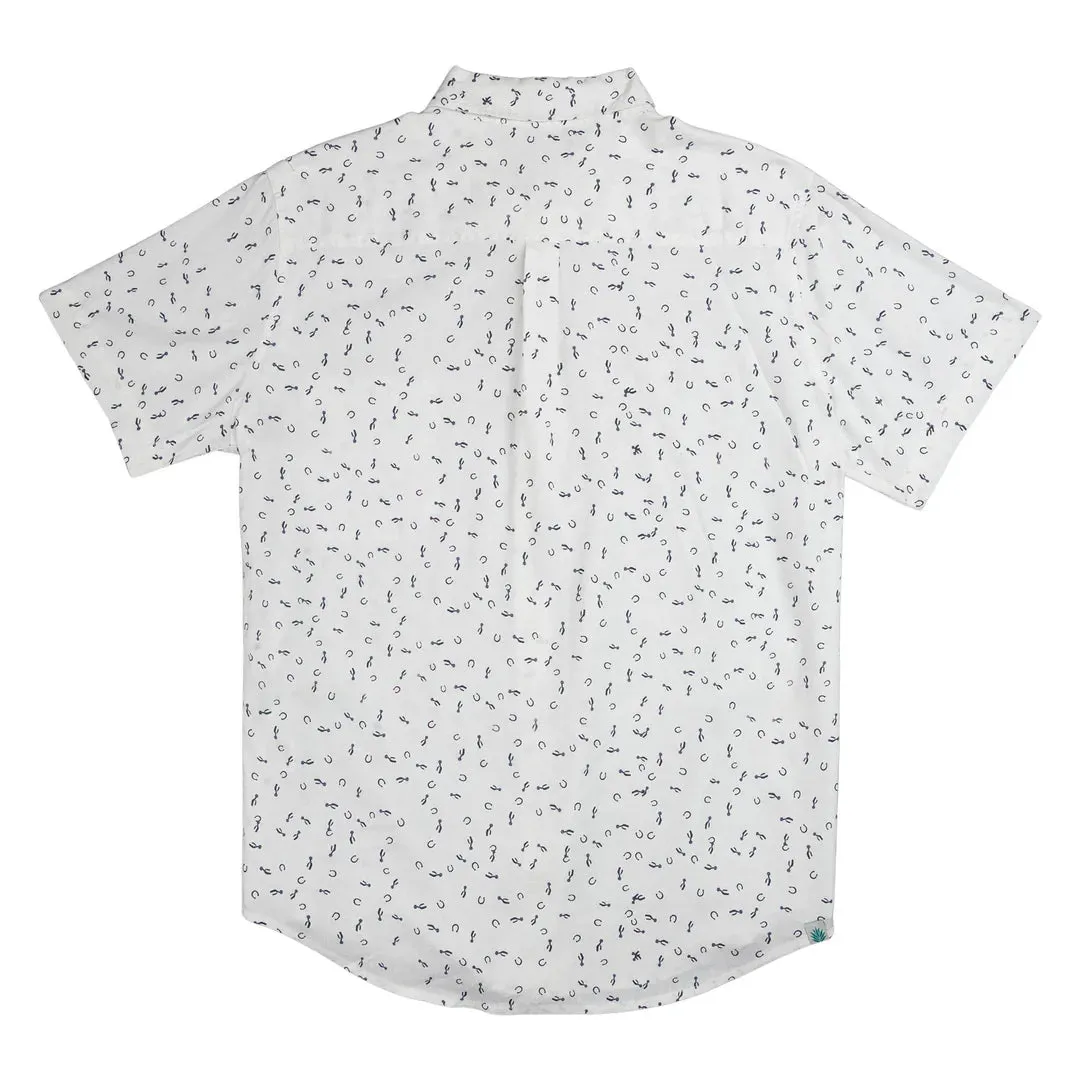 City Slicker Button Up Short Sleeve | Best Of Luck - White | Sendero Provisions Co sold by Man Ready product image thumbnail 4