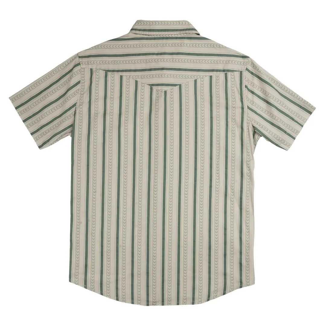 The Wyatt Pearl Snap S/S Shirt | Horseshoe Stripe Aloe | Sendero Provisions Co sold by Man Ready product image thumbnail 4