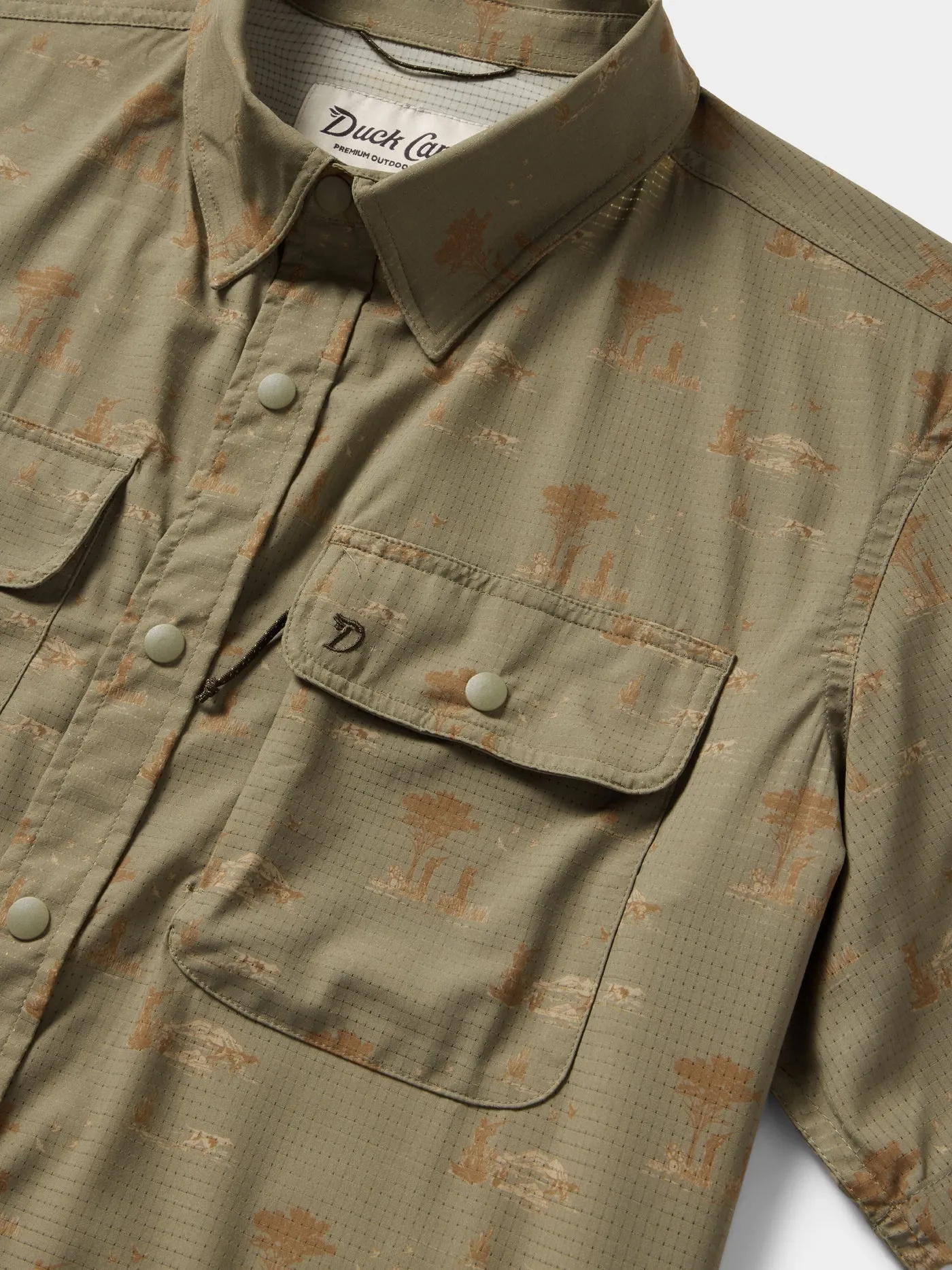 Cast & Blast Perforated Short Sleeve Shirt | Opening Day - Sagebrush | Duck Camp sold by Man Ready product image thumbnail 2