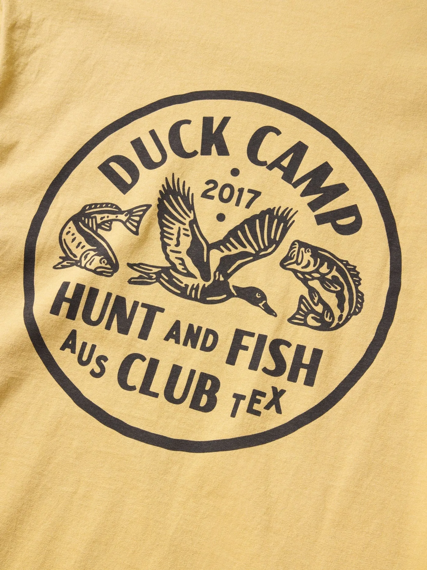 Hunt and Fish Club Tee | Mustard | Duck Camp sold by Man Ready product image thumbnail 2